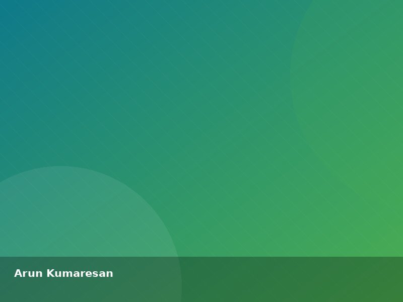 Arun Kumaresan, Head of Apprenticeship Programs at SMARTen Solutions